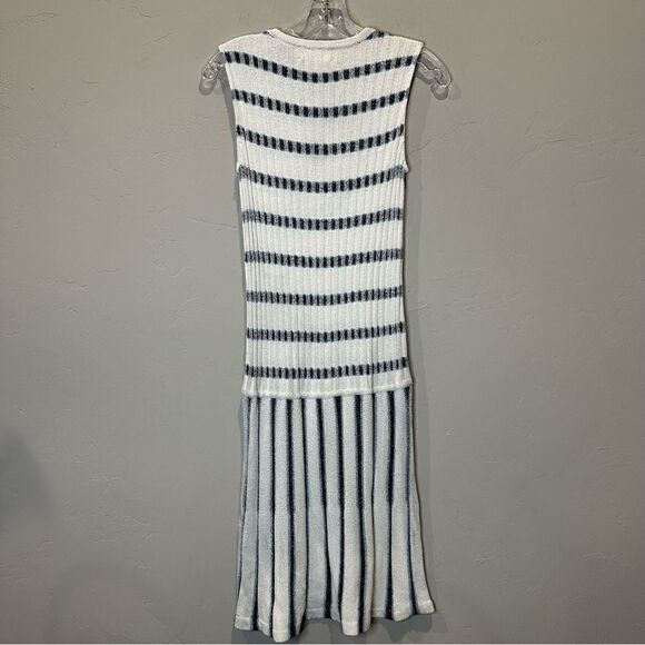 Billy Reid | S | woven striped sleeveless sweater dress midi dress - Picture 6 of 7